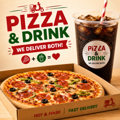 Pizza + Drinks